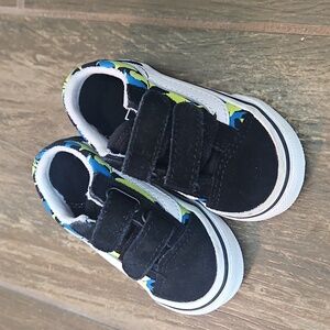 Vans Lowtop Velcro Sneakers Toddler Sz 4